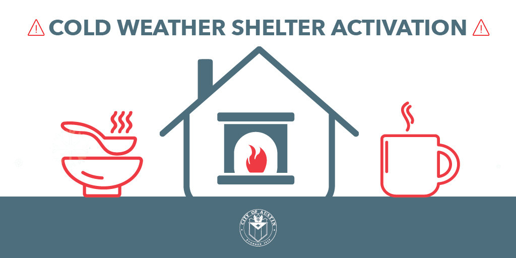 City of Austin Activates Cold Weather Shelters on Friday, Dec. 29  