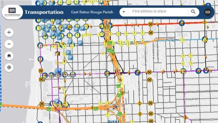 EBR Transportation Map | Baton Rouge, LA